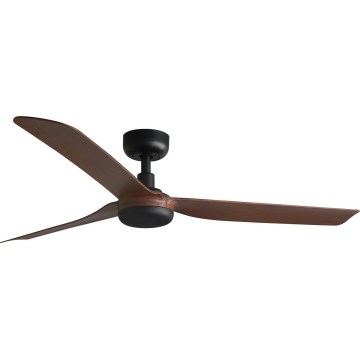 FARO 33817WT - Deckenventilator PUNT M braun/schwarz d 132 cm Wi-Fi Tuya + Fernbedienung