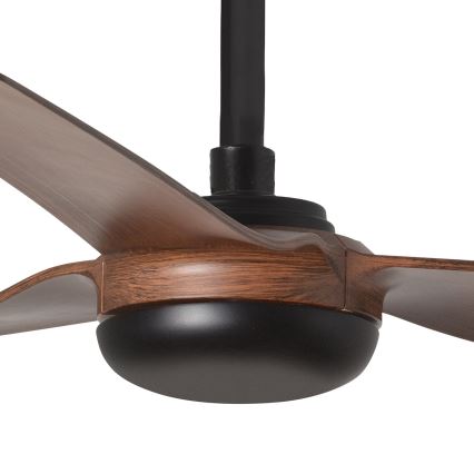FARO 33817WT - Ventilateur de plafond PUNT M marron/noir d. 132 cm Wi-Fi Tuya + Télécommande