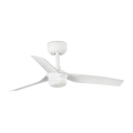 FARO 33820-1TW - Ventilatore da soffitto dimmerabile con LED MINI PUNT S, 10W, 2700/3000/4000K, bianco, Ø 90 cm + telecomando