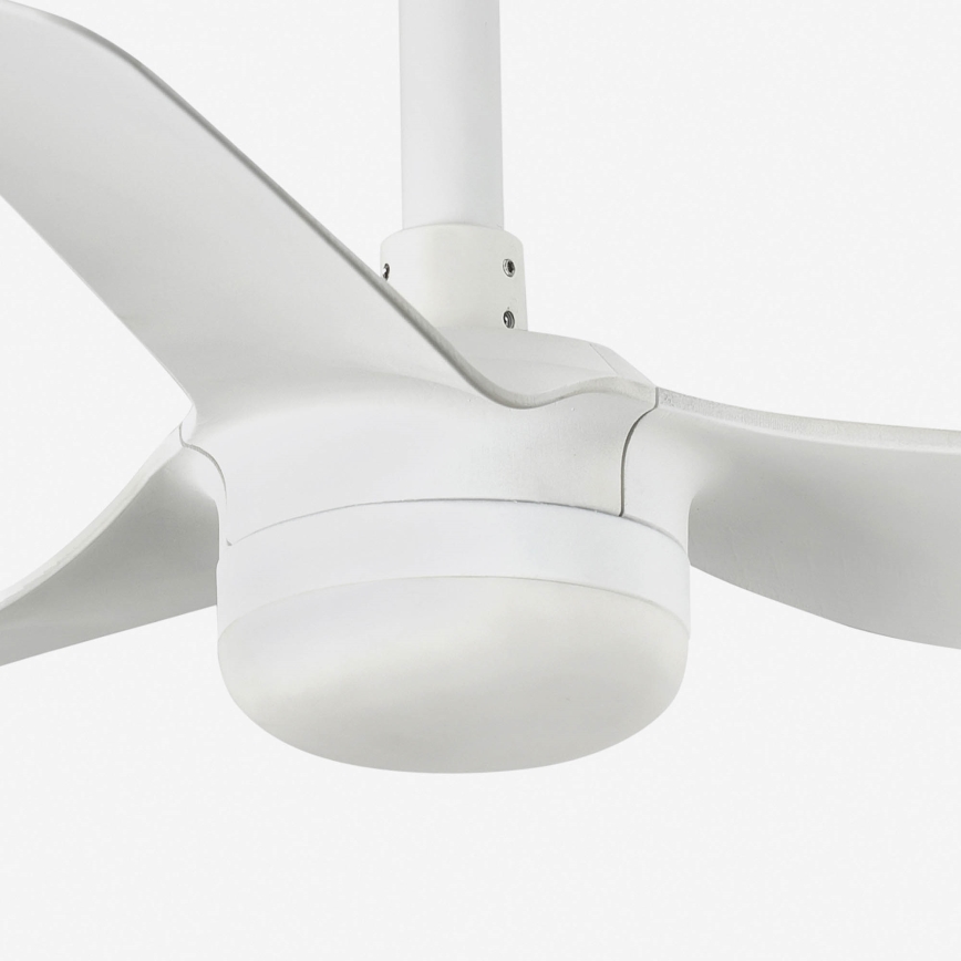 FARO 33820-1TW - Ventilatore da soffitto dimmerabile con LED MINI PUNT S, 10W, 2700/3000/4000K, bianco, Ø 90 cm + telecomando
