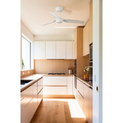 FARO 33820WP - Deckenventilator MINI PUNT S weiß d 90 cm SMART + Fernbedienung