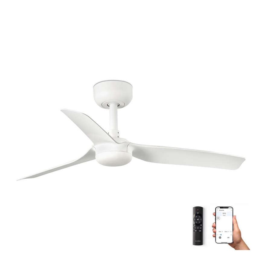 FARO 33820WP - Deckenventilator MINI PUNT S weiß d 90 cm SMART + Fernbedienung