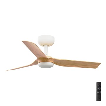 FARO 33821 - Ventilatore da soffitto MINI PUNT S marrone/bianco diametro 90 cm + telecomando