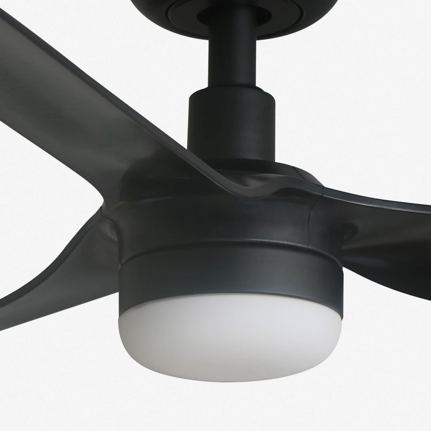 FARO 33822-1TW - Ventilateur de plafond à intensité variable MINI PUNT S LED/10W 2700/4000/6000K noir d. 90 cm + Télécommande