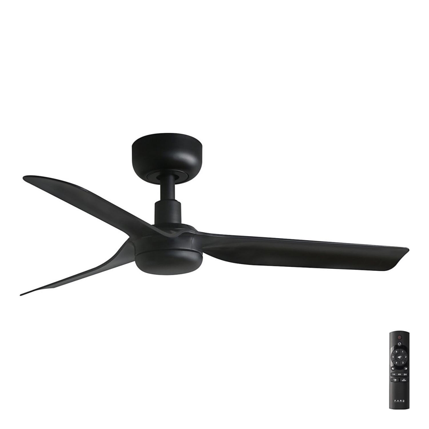 FARO 33822 - Ventilatore da soffitto MINI PUNT S nero diametro 90 cm + telecomando