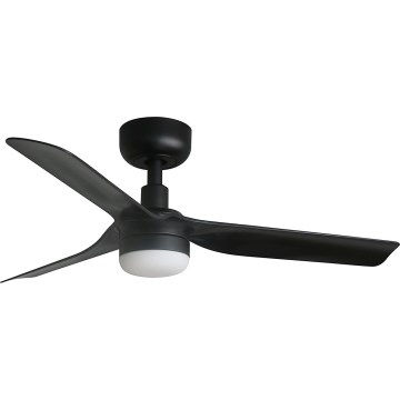 FARO 33822WT-1TW - Dimmbarer LED-Deckenventilator MINI PUNT S LED/10W/230V 2700/4000/6000K schwarz d 90 cm Wi-Fi Tuya + Fernbedienung