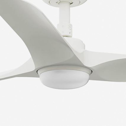FARO 33824WT-1TW - Dimmbarer LED-Deckenventilator HEY S LED/10W/230V 2700/4000/6000K weiß d 90 cm Wi-Fi Tuya + Fernbedienung