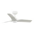 FARO 33824WT-1TW - Ventilateur de plafond à intensité variable HEY S LED/10W/230V 2700/4000/6000K blanc d. 90 cm Wi-Fi Tuya + Télécommande