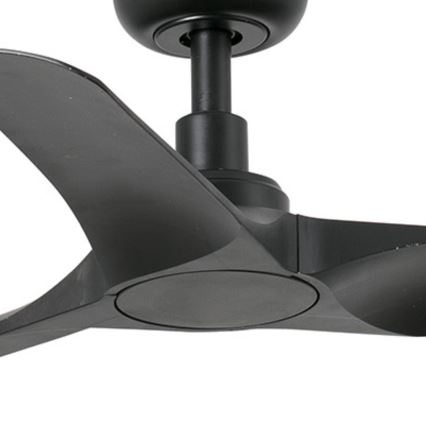 FARO 33825WT - Ventilateur de plafond HEY S noir d. 90 cm Wi-Fi Tuya + Télécommande