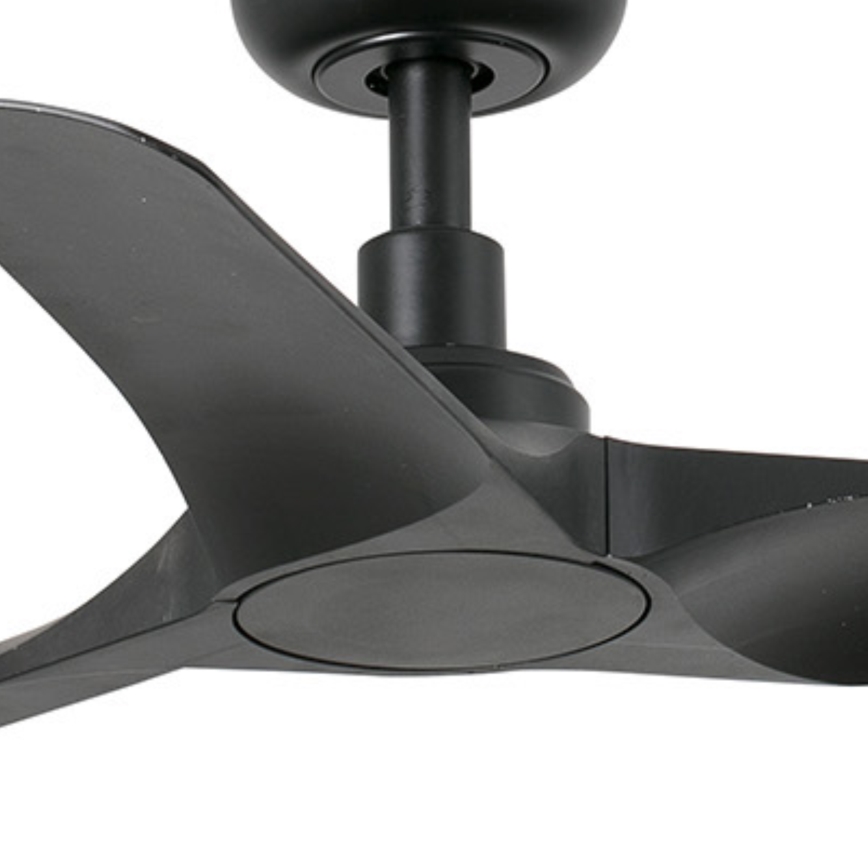FARO 33825WT - Ventilatore da soffitto HEY S nero diametro 90 cm Wi-Fi Tuya + telecomando