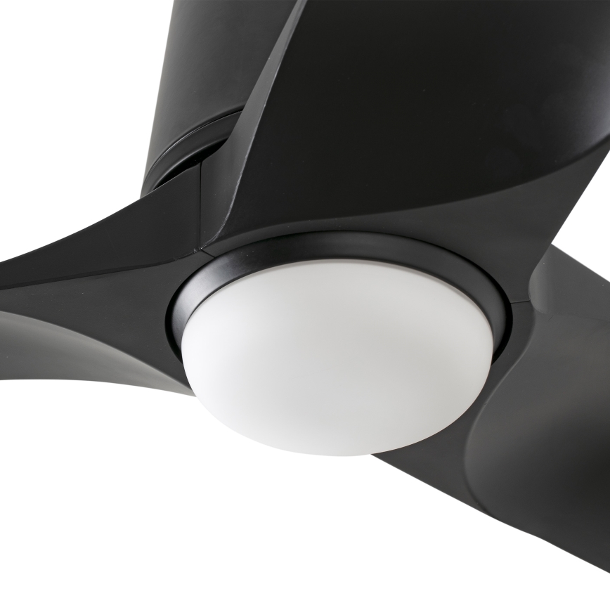 FARO 33827-1TW - Ventilateur de plafond à intensité variable HEY TUB S LED/10W/230V 2700/4000/6000K noir d. 90 cm + Télécommande