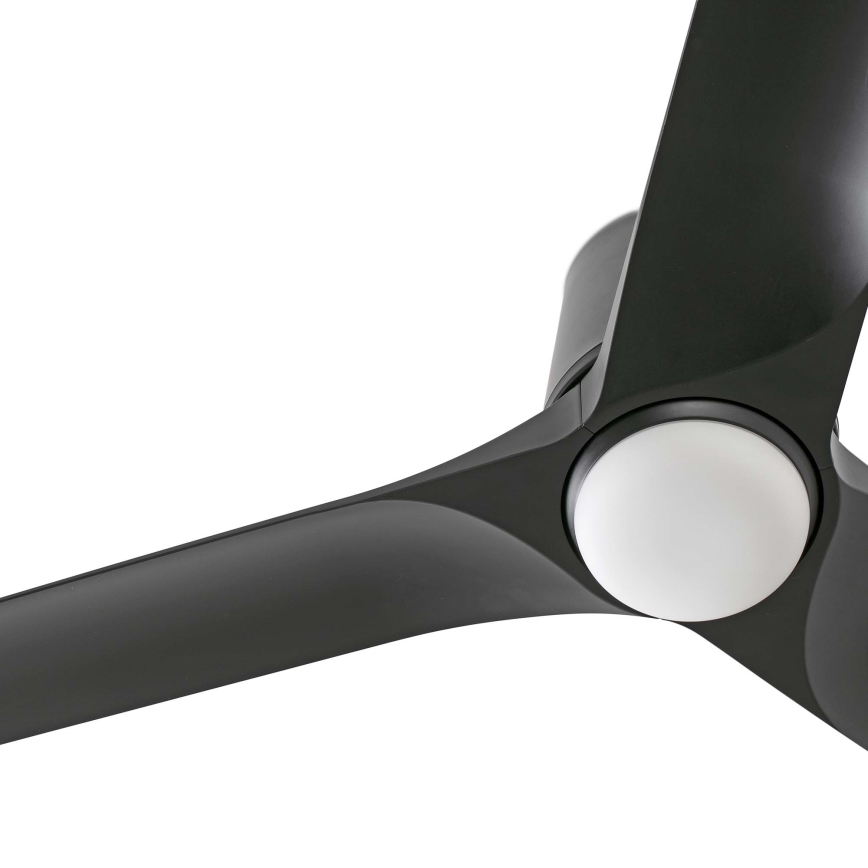 FARO 33827-1TW - Ventilateur de plafond à intensité variable HEY TUB S LED/10W/230V 2700/4000/6000K noir d. 90 cm + Télécommande