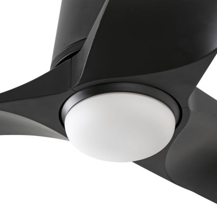 FARO 33827-1TW - Ventilateur de plafond dimmable à LED HEY TUB S LED/10W/230V 2700/3000/4000K noir Ø 90 cm + télécommande