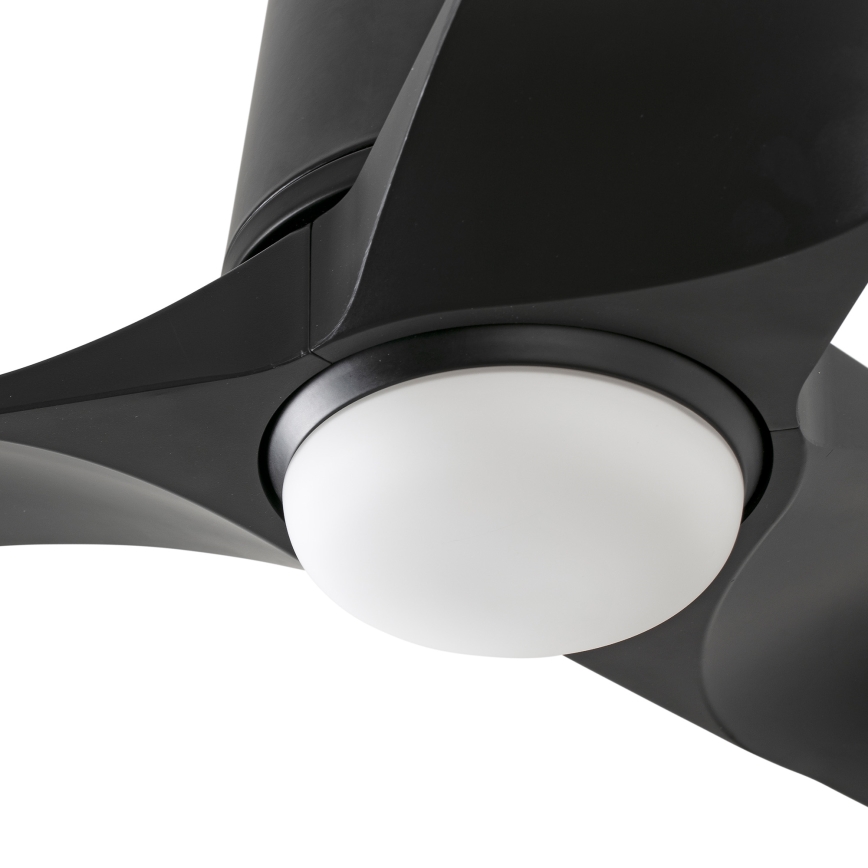 FARO 33827WT-1TW - Ventilateur de plafond à intensité variable HEY TUB S LED/10W/230V 2700/4000/6000K noir d. 90 cm Wi-Fi Tuya + Télécommande