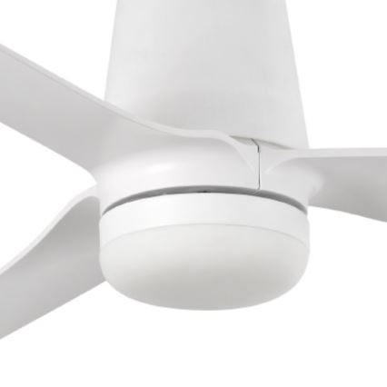 FARO 33828-1TW - dimmbarer LED-Deckenventilator PUNT TUB M LED/18W/230V 2700/3000/4000K Ø 130 cm weiß + Fernbedienung