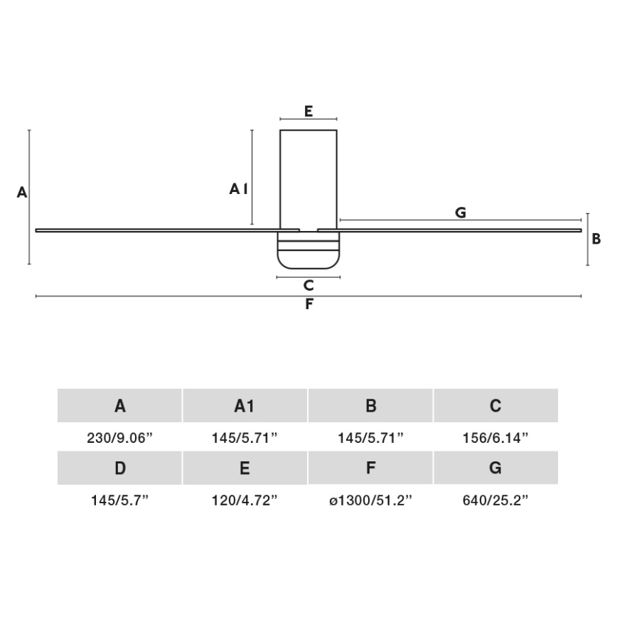 FARO 33830-1TW - Ventilateur de plafond à intensité variable PUNT TUB M LED/18W/230V 3000/4200/6500K d. 130 cm noir + Télécommande