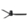 FARO 33830 - Ventilateur de plafond PUNT TUB M noir d. 130 cm + télécommande