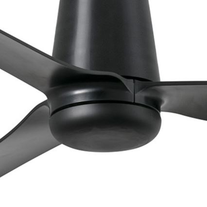 FARO 33830 - Ventilatore da soffitto PUNT TUB M nero diametro 130 cm + telecomando