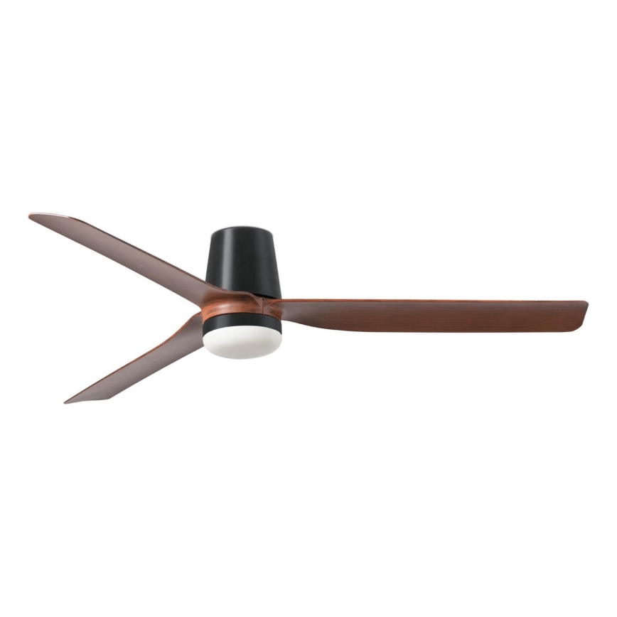 FARO 33831-1TW - Ventilateur de plafond à intensité variable PUNT TUB M LED/18W/230V 3000/4200/6500K d. 130 cm marron/noir + Télécommande