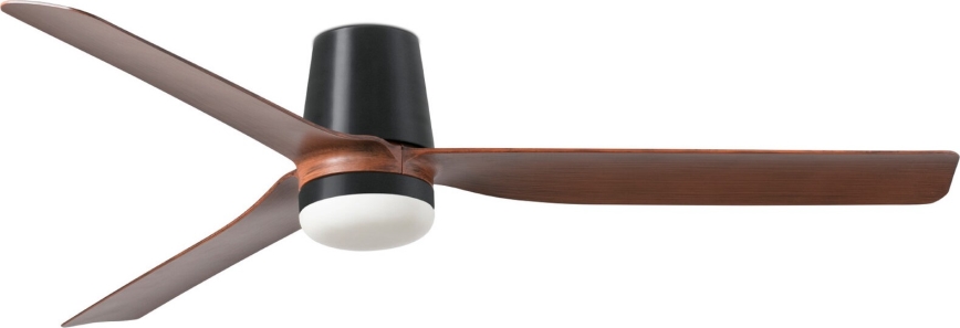 FARO 33831WT-1TW - Dimmbarer LED-Deckenventilator PUNT TUB M LED/18W/230V 3000/4200/6500K braun/schwarz d 132 cm Wi-Fi Tuya + Fernbedienung