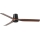 FARO 33831WT - Deckenventilator PUNT TUB M braun/schwarz d 132 cm Wi-Fi Tuya + Fernbedienung