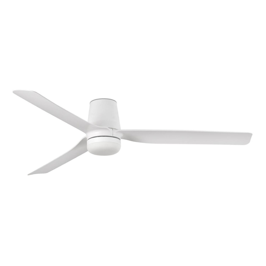 FARO 33832WT-1TW - Ventilatore da soffitto dimmerabile a LED MINI PUNT TUB S LED/10W/230V 2700/4000/6000K bianco diametro 90 cm Wi-Fi Tuya + telecomando