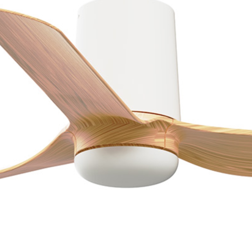FARO 33833 - Deckenventilator MINI PUNT TUB S braun/weiß d 90 cm + Fernbedienung