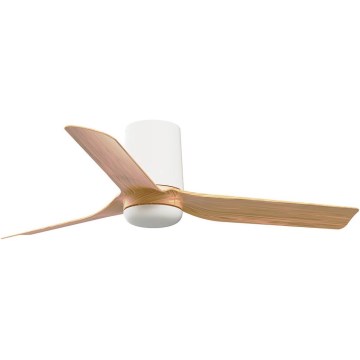 FARO 33833 - Deckenventilator MINI PUNT TUB S braun/weiß d 90 cm + Fernbedienung