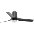 FARO 33834-1TW - Dimmbarer LED-Deckenventilator MINI PUNT TUB mit LED/10W/230V 2700/3000/4000K Ø 90 cm schwarz + Fernbedienung
