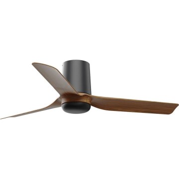 FARO 33835WT - Deckenventilator MINI PUNT TUB S braun/schwarz d 90 cm Wi-Fi Tuya + Fernbedienung