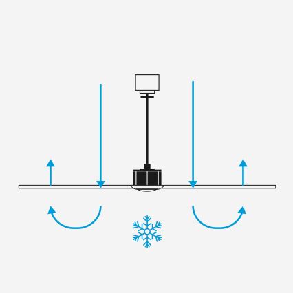 FARO 33837-1TW - LED-dimmbarer Deckenventilator HEYWOOD TUB S mit LED/10W/230V, 2700/3000/4000K, Kiefer/Schwarz, Ø 90 cm + Fernbedienung