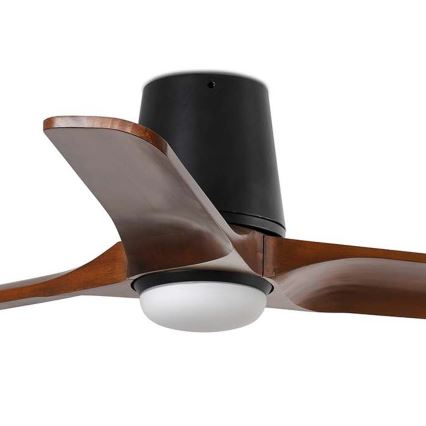FARO 33837WT-1TW - Dimmbarer LED-Deckenventilator HEYWOOD TUB S LED/10W/230V 2700/4000/6000K Kiefer/weiß d 90 cm Wi-Fi Tuya + Fernbedienung