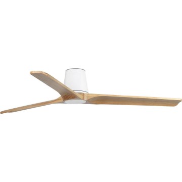 FARO 33838WT - Deckenventilator HEYWOOD TUB L Kiefer/weiß d 132 cm Wi-Fi Tuya + Fernbedienung