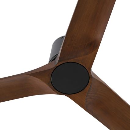 FARO 33839WT - Deckenventilator HEYWOOD TUB L Kiefer/schwarz d 132 cm Wi-Fi Tuya + Fernbedienung