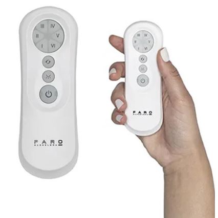 FARO 34100 - Ventilatore da soffitto MILOS nero + telecomando
