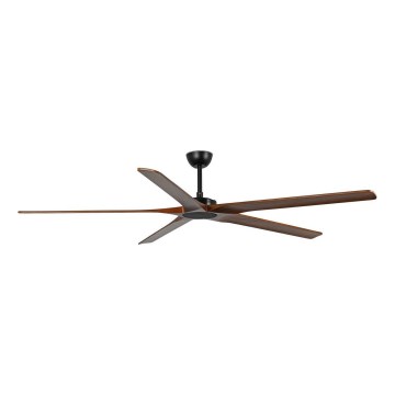 FARO 34190WT - Deckenventilator BIGWOOD XL Kiefer/schwarz d 200 cm Wi-Fi Tuya + Fernbedienung