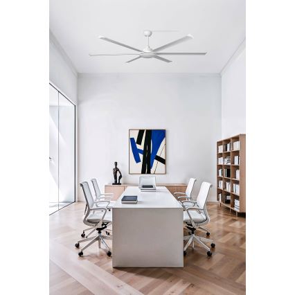 FARO 34202-130 - Plafoniera LED ROTTERDAM XL LED/32W/230V bianco diametro 200 cm + telecomando