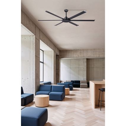 FARO 34203 - Ventilateur de plafond ROTTERDAM XL noir d. 200 cm + Télécommande