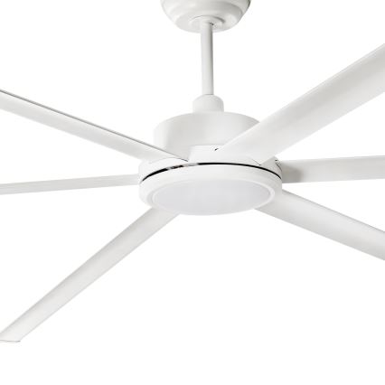 FARO 34206-130 - Dimmbarer LED-Deckenventilator ROTTERDAM XXL LED/32W/230V weiß d 250 cm + Fernbedienung