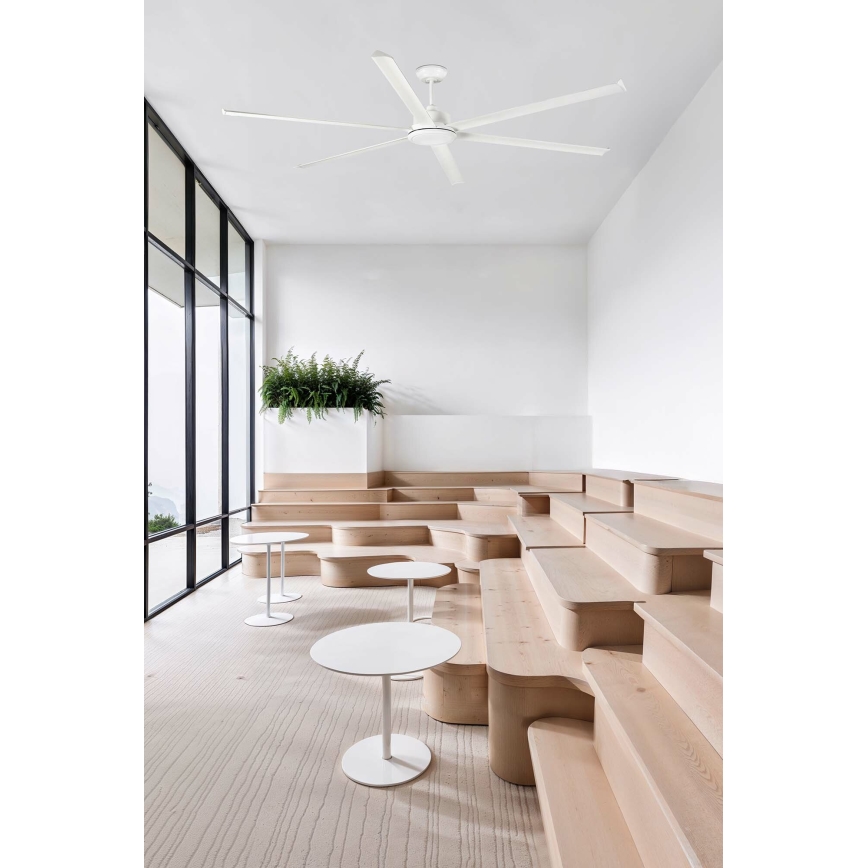 FARO 34206 - Ventilateur de plafond ROTTERDAM XXL blanc d. 250 cm + Télécommande