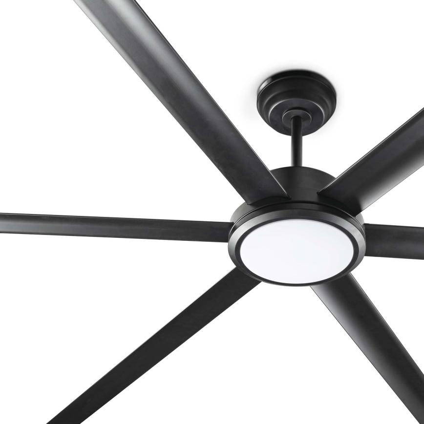 FARO 34207-130 - Ventilatore da soffitto dimmerabile a LED ROTTERDAM XXL LED/32W/230V nero diametro 250 cm + telecomando