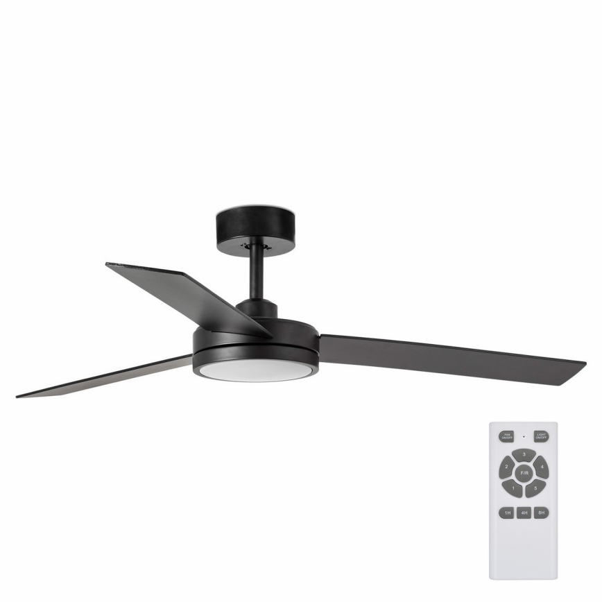 FARO 34261 - LED-Deckenventilator BARTH LED/24W/230V schwarz + Fernbedienung