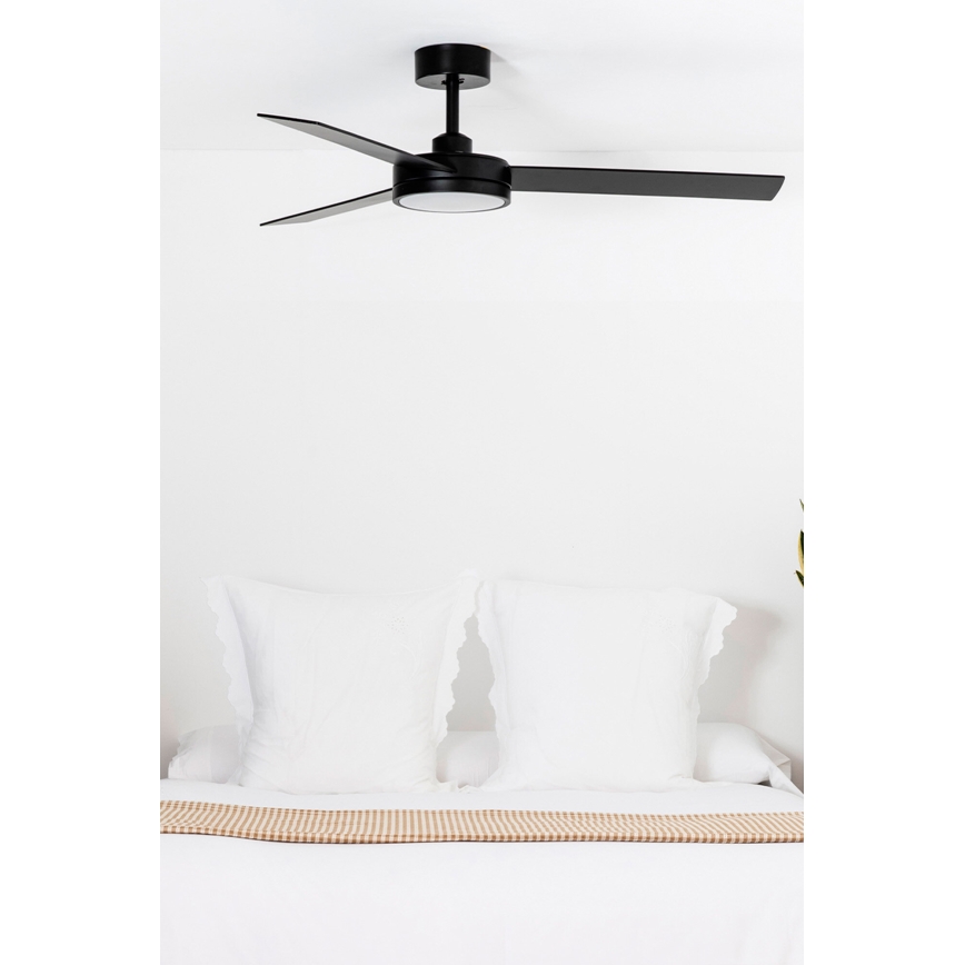 FARO 34261 - Plafoniera LED BARTH LED/24W/230V nero + telecomando