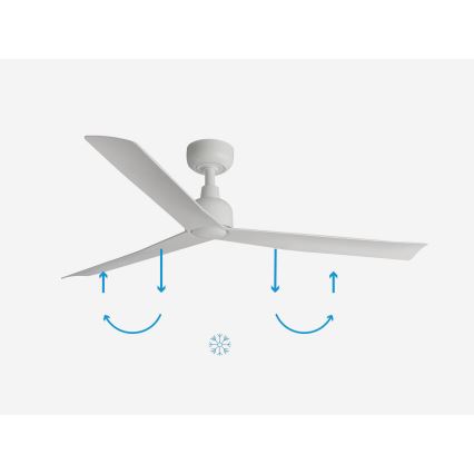 FARO 34274 - Ventilatore da soffitto MARINE M bianco diametro 125 cm IP44 + telecomando