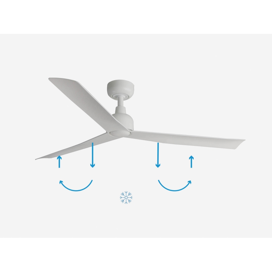 FARO 34274 - Ventilatore da soffitto MARINE M bianco diametro 125 cm IP44 + telecomando