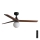 FARO 34277-11L - Ventilatore da soffitto KLIM M 1xE27/15W/230V legno/nero diametro 125 cm + telecomando