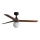 FARO 34277WT-11L - Ventilateur de plafond KLIM M 1xE27/15W/230V bois/noir d. 125 cm Wi-Fi Tuya + Télécommande