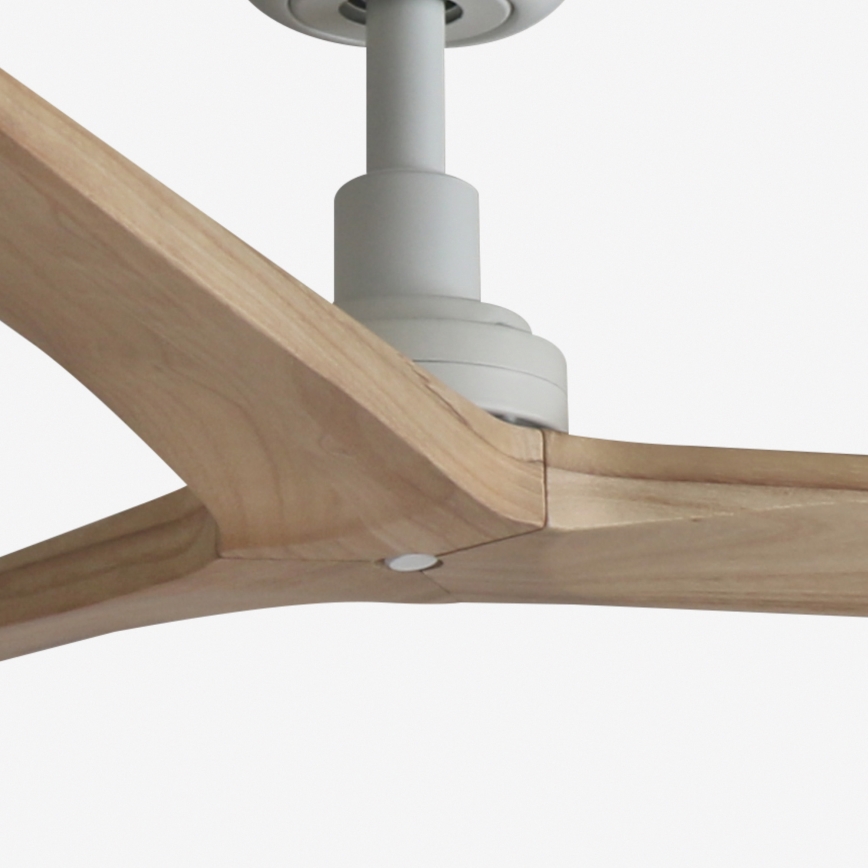 FARO 34280 - Deckenventilator KLIM M braun/weiß d 125 cm + Fernbedienung