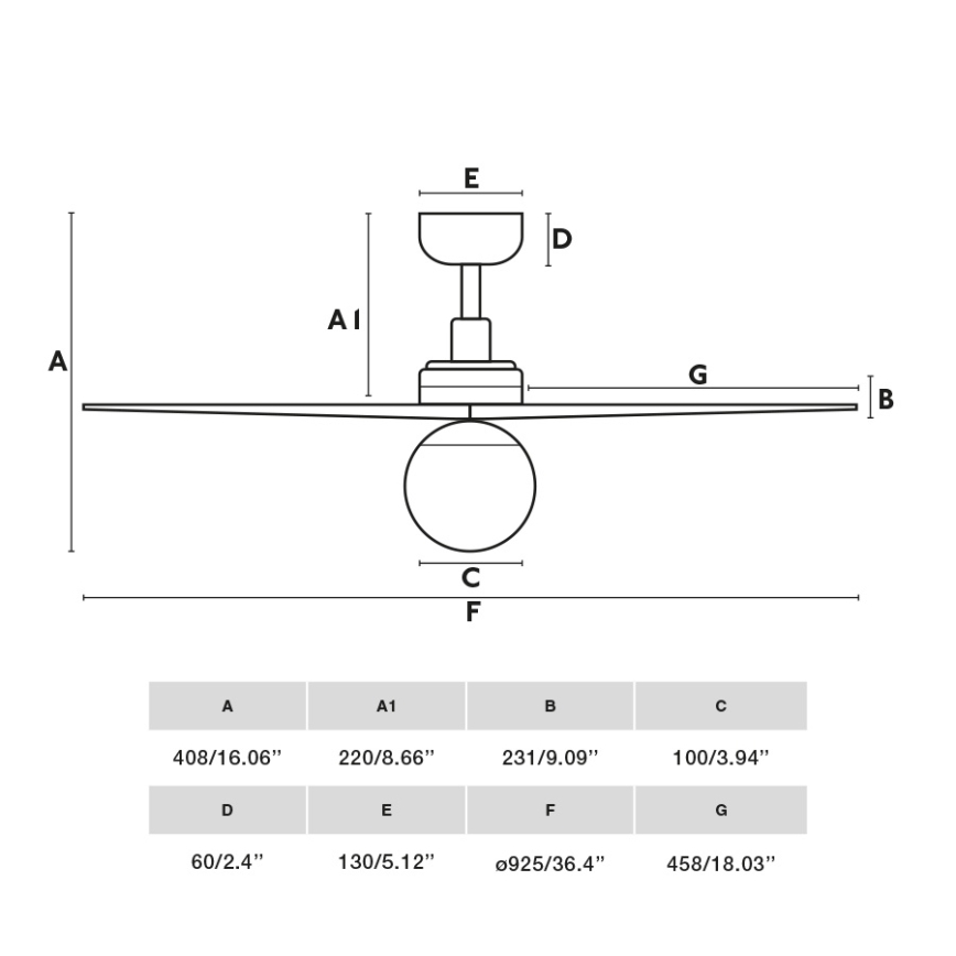 FARO 34281WT-11L - Deckenventilator KLIM S 1xE27/15W/230V Kiefer/weiß d 92,5 cm Wi-Fi Tuya + Fernbedienung