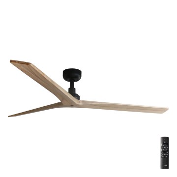 FARO 34282 - Deckenventilator KLIM L braun/schwarz d 150 cm + Fernbedienung